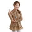 Fubixi FUBIXIAN Korean loose chiffon shirt lace big yards primer shirt female D7520 card its XXL