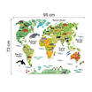 Colorful World map kids room decor Wall sticker wall decals Nursery decor 99LXL