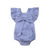 Newborn Baby Kids Girl Grid Romper Jumpsuit Playsuit Sunsuit Outfits Clothes Set