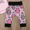 US Newborn Baby Girl Boy 3PCS Clothes Set Romper BodysuitPants Leggings Outfits