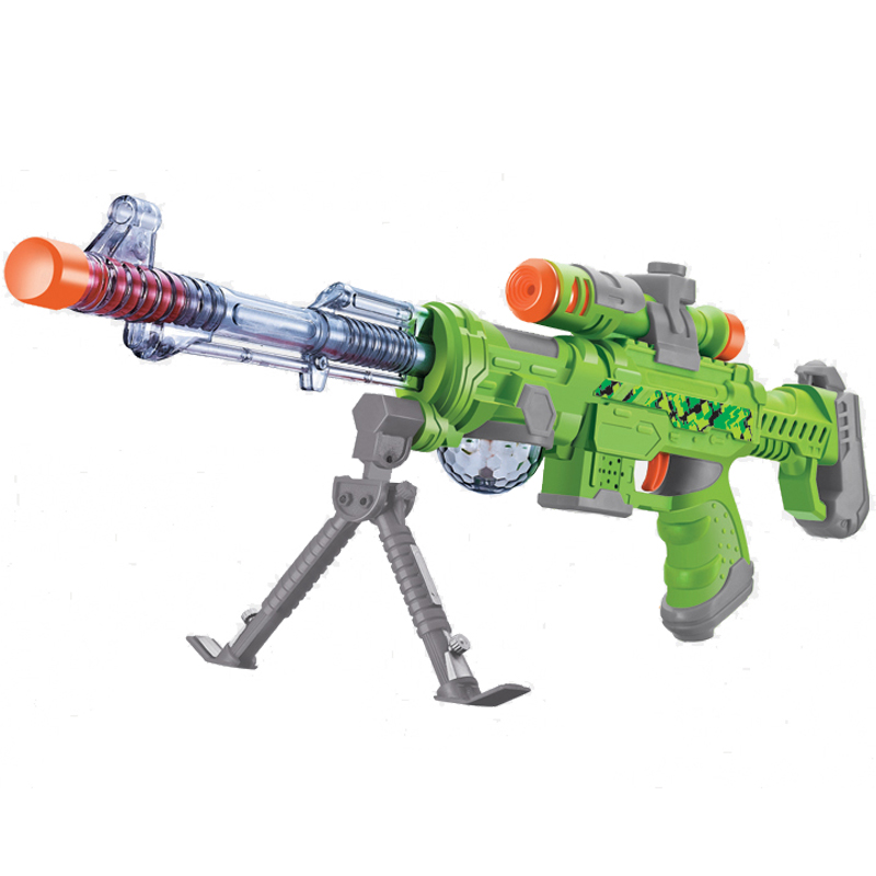 East Fat DONGFA Mirage Electron Gun Boy Child Baby Toy Cool Simulation Electric Acoustic Light Gun Assault Rifle Submachine Sniper Gun Color Random