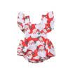 Cute Newborn Kid Baby Girl Christmas Romper Jumpsuit Bodysuit Xmas Cotton Outfit