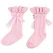 1PC Baby Girls Sexy Nylon Ruffled Lace&Ribbon Socks 4 Colors 0-4 Years