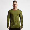 Mens Long Sleeve Solid Color Jumpers Casual Pullovers Round Collar Sweater US