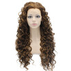 Iwona Synthetic Hair Lace Front Long Curly Brown Highlight Wig