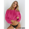 Womens Knitted Lagenlook Jumper Ladies Baggy Oversized Loose Pullover Jumper