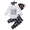 Newborn Kids Infant Baby Girls Clothes Romper Jumpsuit BodysuitPants Outfit Set