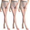 Langsha stockings 3 pairs of core silk exposed toe socks summer sexy women&39s fish mouth thin section pantyhose stockings gray uniform