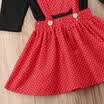 Newborn Baby Girls Long Sleeves Top BlouseOveralls SkirtHair Band Outfits Set