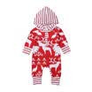 Newborn Infant Baby Boy Girl Warm Romper Jumpsuit Hooded Bodysuit Clothes Outfit