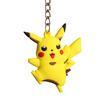 Pocket Monsters 3D Pokemon Cartoon PVC Keychain Rubber Figure Keyring Ornament Mini Pendant Pikachu Toy Accessories