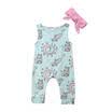 AU Infant Newborn Baby Girl Romper Jumpsuit Playsuit Headbands Outfits Clothes