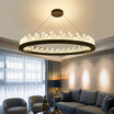 Baycheer HL487591 Ultra Modern LED Crystal Ring Pendant LED 3937 Warm Light
