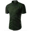 New Fashion Men Gym Casual Short Sleeve T-shirt Basic Tee Cotton Top Solid Color