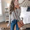 UK Womens Autumn Long Sleeve Pure Casual T shirt Ladies Loose Tops Blouse Bottom