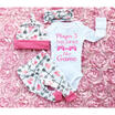 UK Infant Newborn Outfit Baby Girls Rompers Leggings Playsuit Clothes Jumpsuit