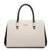 APDISHU first layer of leather hit color fashion handbag Messenger bag lychee pattern bag AP8077-2 rice white