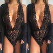 Women Sexy One Shoulder Ruffled Bodysuit Leotard Tops Romper Jumpsuit swimwear