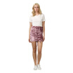 Crushed Velvet Lace Up Mini Skirt