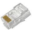 Akihabara CHOSEAL ultra-five crystal head gold-plated RJ45 engineering class crystal head 8P8C computer network cable connector 10 QS905Z10