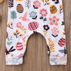 Toddler Infant Kids Baby Girl Romper Jumpsuit Bodysuit Outfits Easter Egg Bunny
