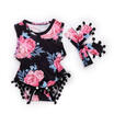 Newborn Infant Baby Girls Kids Bodysuit Romper Jumpsuit Outfits ClothesHeadband