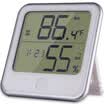 Effective deli 8959 LCD screen alarm alarm temperature&humidity meter with a probe can be wall can be white