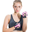 LAC fitness gloves female anti-skid half finger sports gloves men wear wear equipment training half finger wrist gloves pink breathable M code