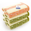 Jingdong Supermarket Gold cotton towel GA1087W gray blue two-color vertical stripes 4 pieces 70 34cm 91g