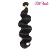 SZC Hair 8"26" inch Brazilian Virgin Hair Body Wave 1 Bundles 100g Grade 100 Unprocessed Virgin Human Hair Weave Weft Black