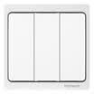 Lap technology linptech smart home K4 wireless switch home switch without wiring from the power generation three open panel white need to match the collar with three single-channel receiver