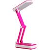 Effective deli 3676 folding portable rechargeable Yue Taiwan lamp rose red