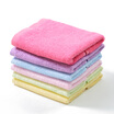 Bamboo a hundred towels home textiles bamboo fiber square children baby bamboo charcoal saliva towel simple plain six models installed 25g Article 25 25cm