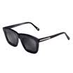 Wei Gu&39s VEGOOS 6110 men&39s anti-UV glasses large frame face polished sunglasses sunglasses men&women driving mirror sand black box gray