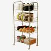 Ou Runzhe shelf stainless steel upgrade version can move 4 store storage car