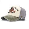 IKEWA BQM-20160020-hui cross star alphabet worn retro baseball hat male ladies cap gray