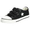 Warrior couples classic comfortable shoes casual shoes low to help buckle canvas shoes WXY55 black 42