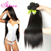 Mink Peruvian Virgin Hair Straight 4 Bundle Deals Human Hair 7A Unprocessed Peruvian Straight Weave Hair Tissage Bresilienne