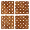 Jia Chi bamboo wood mats insulation mats hot pad mats 4 loaded JC-DT1884