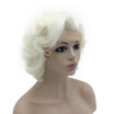 Iwona Synthetic Hair Lace Front Short Curly White Wig