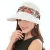 Lan Shiyu M4008 sun hat female spring&summer folding sunscreen sun hat white