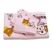 Relaxed Bear Rilakkuma Towel Home Knit Gauze Cotton Class A Baby Cartoon Cute Square Towel Towel Towel 3pcs Kids Urban White Collar Pink