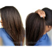 NLW Brazilian virgin human hair Lace front wigs Italian yaki Glueless wigs with baby hair for black women