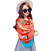 Jingdong Supermarket Meng Si Ke MSEK WSJ161697 Ms scarf Korean version of the giraffe scarf printing large square towel warm shawl rose