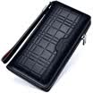 Seven wolves handbag male large capacity multi-card long wallet zipper handbag cowhide hand bag can be put driving card hand bag 1A1253093-30 blue