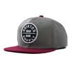 IKEWA BQM023huihong baseball hat Korean version of the men&women round standard flat along the cap hip hop hat sun hat tide cap gray