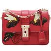 La Festin La Festin new embroidery ladies shoulder bag female Messenger bag small bag chain small square bag retro Anna red