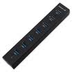 Shanze SAMZHE JXQ-007B USB Splitter USB30 High-speed expansion 7-port HUB hub Desktop computer Notebook PC One-pack supply cable Black