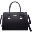 Crocodile CROCODILE Classic Lychee Handbag Women&39s Leather Rabbit Shoulder Bag 12514099-01 Black