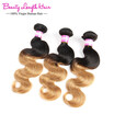 3PCS Peruvian Body Wave Ombre Human Hair Weaves T1B-27 Peruvian Ombre Hair Peruvian Ombre Body Wave